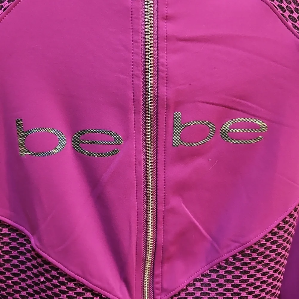 BEBE Purple Swearshirt, Jacket, Coat - XS